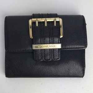 Michael Kors black leather wallet